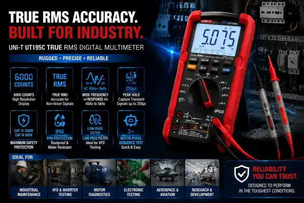 UT195DS Multifunctional Multimeter IP65 vs Standard Testers
